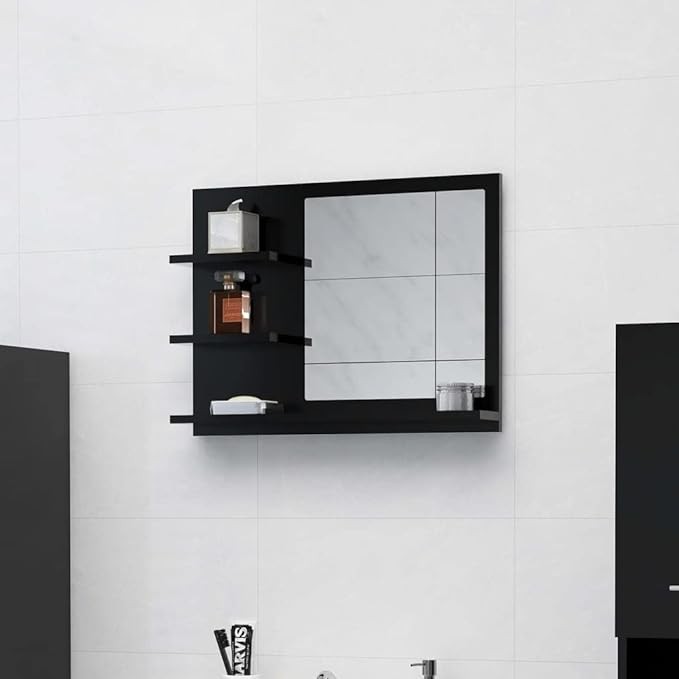 Vonios kambario lentyna su veidrodžiu "VidaXL"