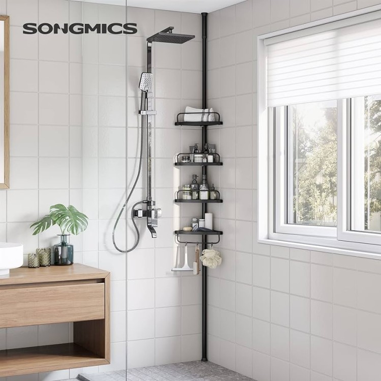 Kampinė vonios lentynėlė "Songmics"