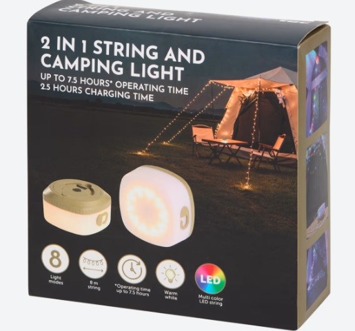 LED girlianda su šviestuvu "Nor-tec", 2 vnt.