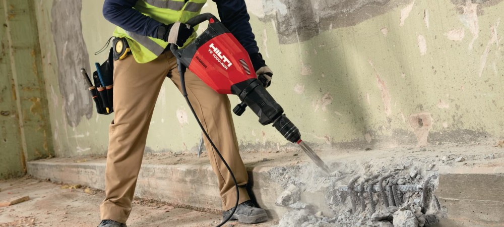 Atskėlimo plaktukas "Hilti TE-1000 AVR", su defektu