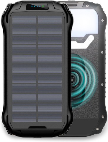 Saulės energija įkraunama išorinė baterija "LifeGoods"