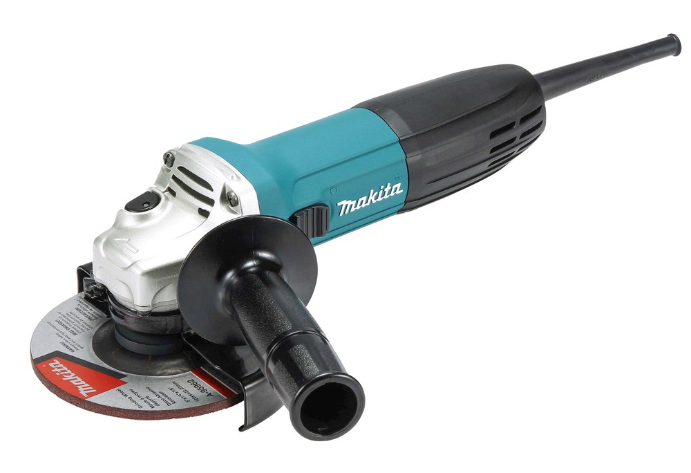 Kampinis šlifuoklis "Makita GA5030R" su defektu ir nepilna komplektacija