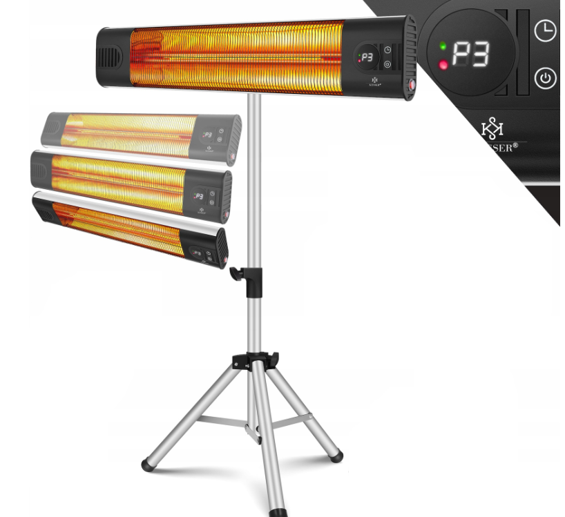 IR šildytuvas su stovu "Kesser", 2500W., su defektu