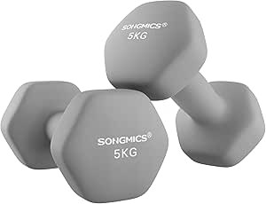 Hanteliai "Songmics", 2 x 5 kg.