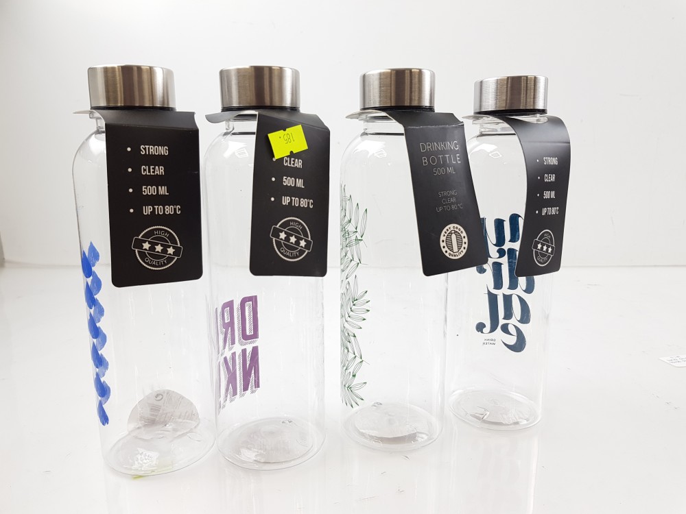 20 vnt. plastikinių gertuvių, 500 ml.