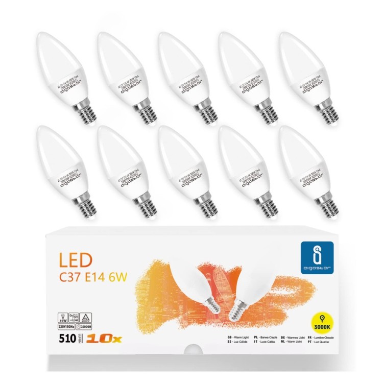 LED lempučių rinkinys "Aigostar" E14, 10 vnt.