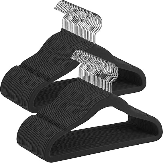 Vaikiškos velvetinės pakabos "Songmics", 50 vnt.