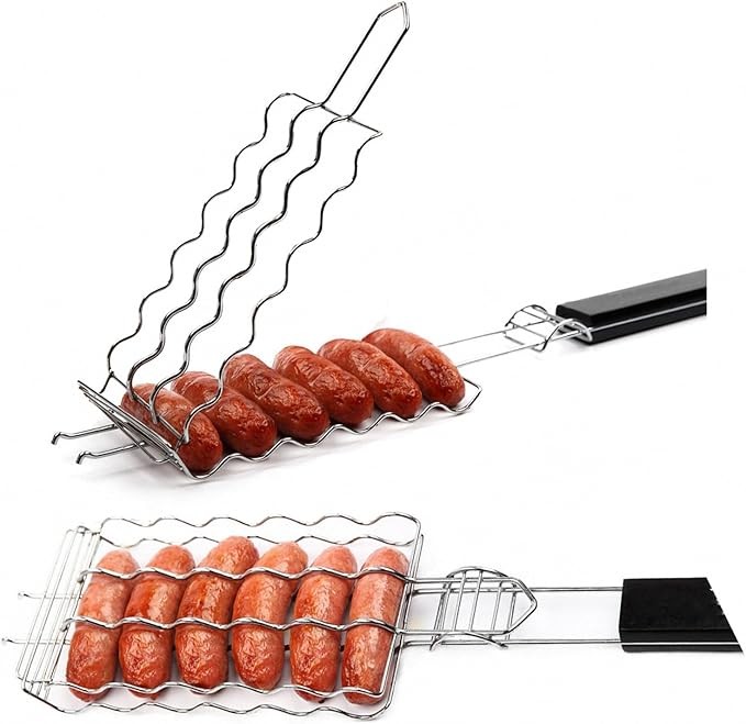 2 vnt. griliaus priedų kepti dešrelėms "DanGrill"