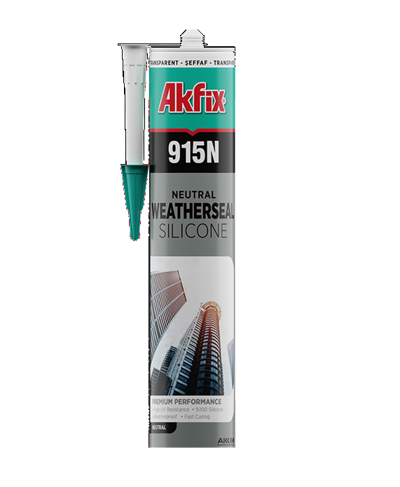 Atsparus oro sąlygoms silikonas "AKFIX 915N", 24 vnt. x 310ml