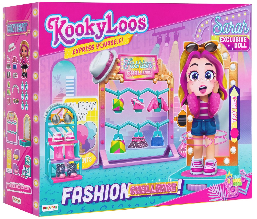 Žaislų rinkinys "Kookyloos Fashion Challenge", nepilna komplektacija