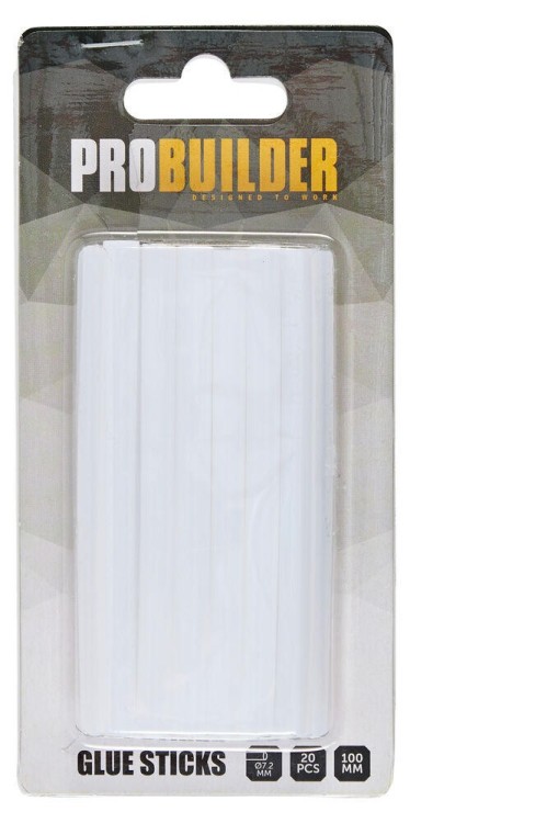 Karštų klijų lazdelės "Probuilder", 6 pak. x 20 vnt.