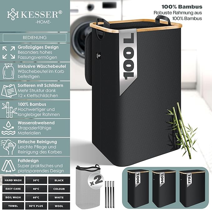 Skalbinių krepšys "Kesser", 100L