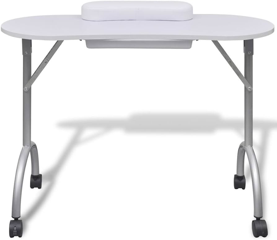 Sulankstomas manikiūro stalas su dulkių ištraukėju