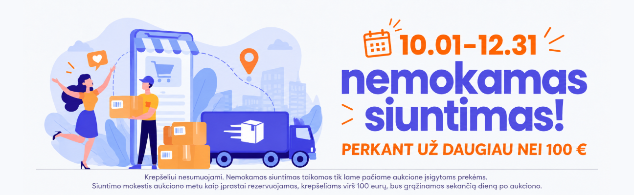 Nemokamas siuntimas 10.01–12.31